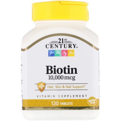 21ST CENTURY Biotin 10,000 mcg 120 табл