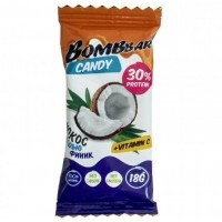 BOMBBAR протеиновая конфета 18г, Кокос и кешью