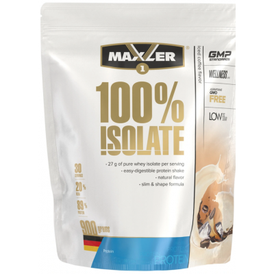 MAXLER 100% ISOLATE 900 г, ледяной кофе