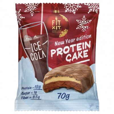 FIT KIT Extra PROTEIN CAKE 70гр, Ледяная кола