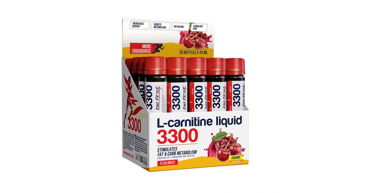 BE FIRST L-Carnitine 3300 25мл, Вишня, 91 ₽, Карнитин-L. 