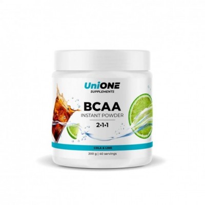 UniONE BCAA Instant Powder 200 гр, Кола