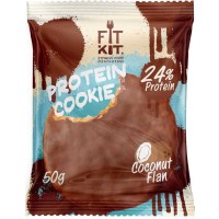 FIT KIT Protein Cookie 50гр, Кокосовый флан